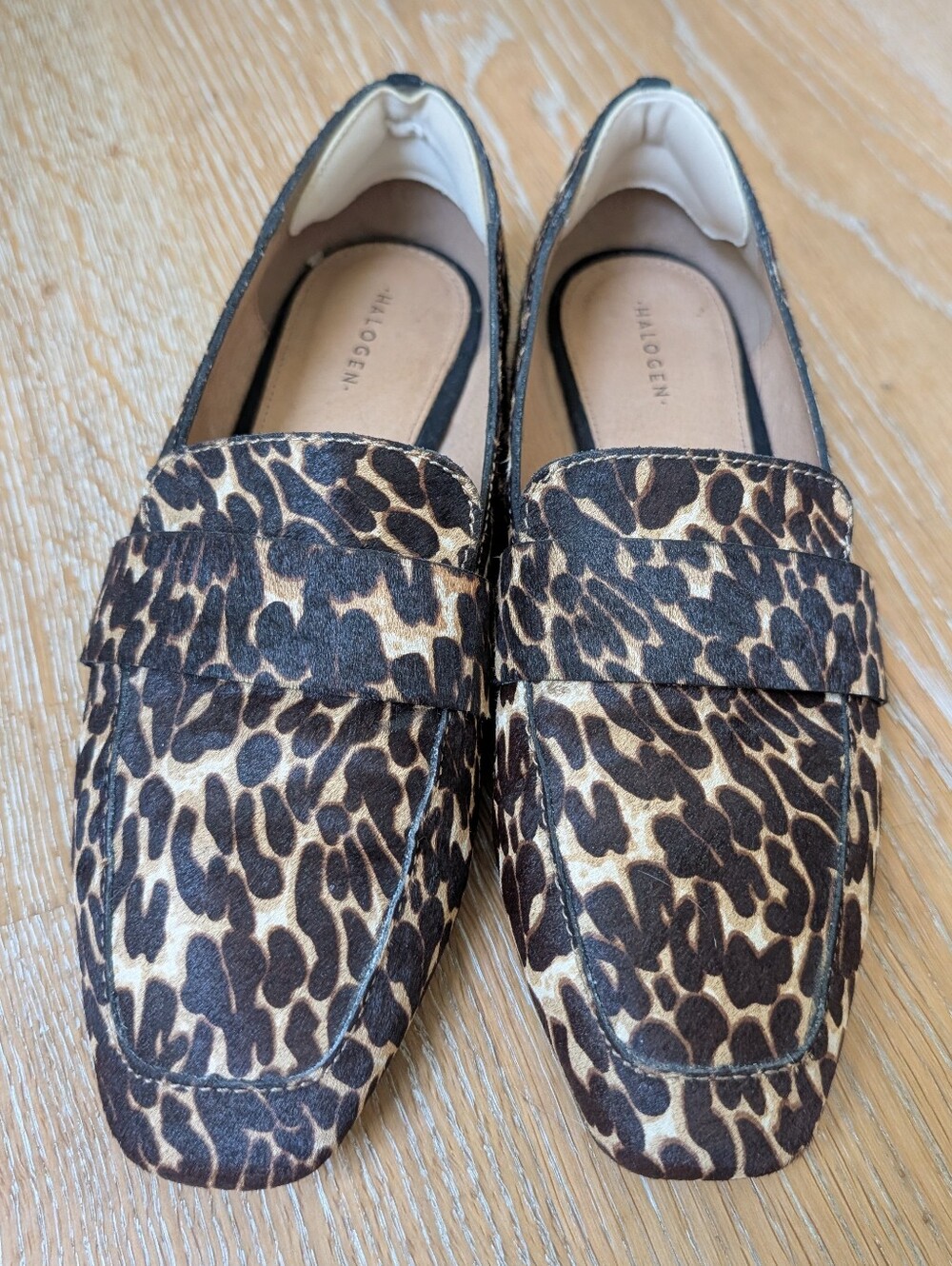 Lucy Leopard Calf Hair Loafer